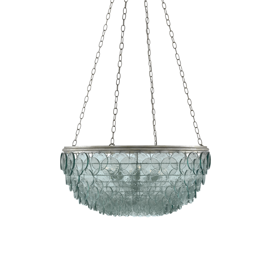 Quorum Small Recycled Glass Chandelier