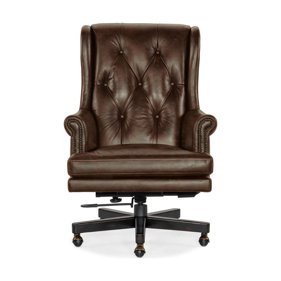 Task Chairs Theodore Executive Swivel Tilt Chair - Brown