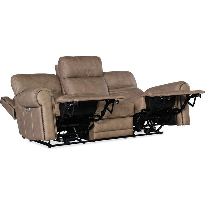 Sofas: Recliners Duncan Power Sofa with Power Headrest & Lumbar - Brown