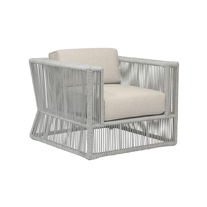 Outdoor Lounge Chairs Miami Club Chair in Echo Ash w/ Self Welt