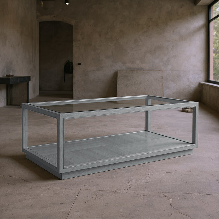 Glaze Rectangular Cocktail Table Vintage Blue