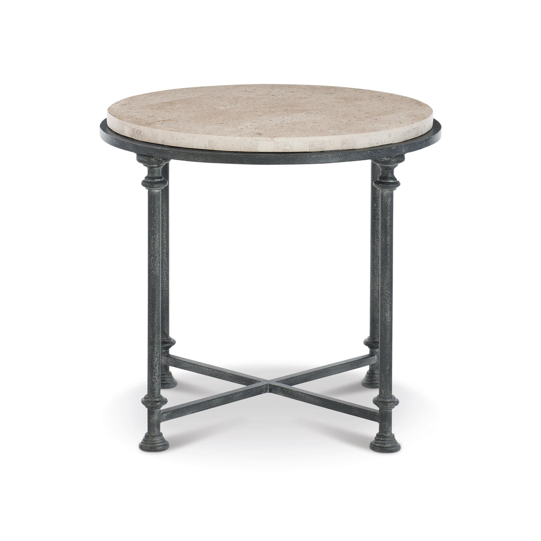 Galesbury Round Metal End Table
