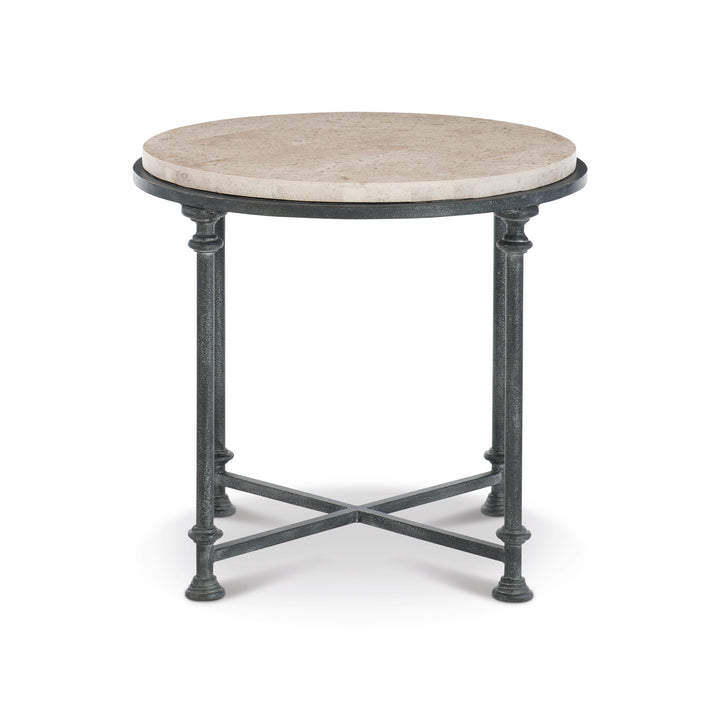 Galesbury Round Metal End Table