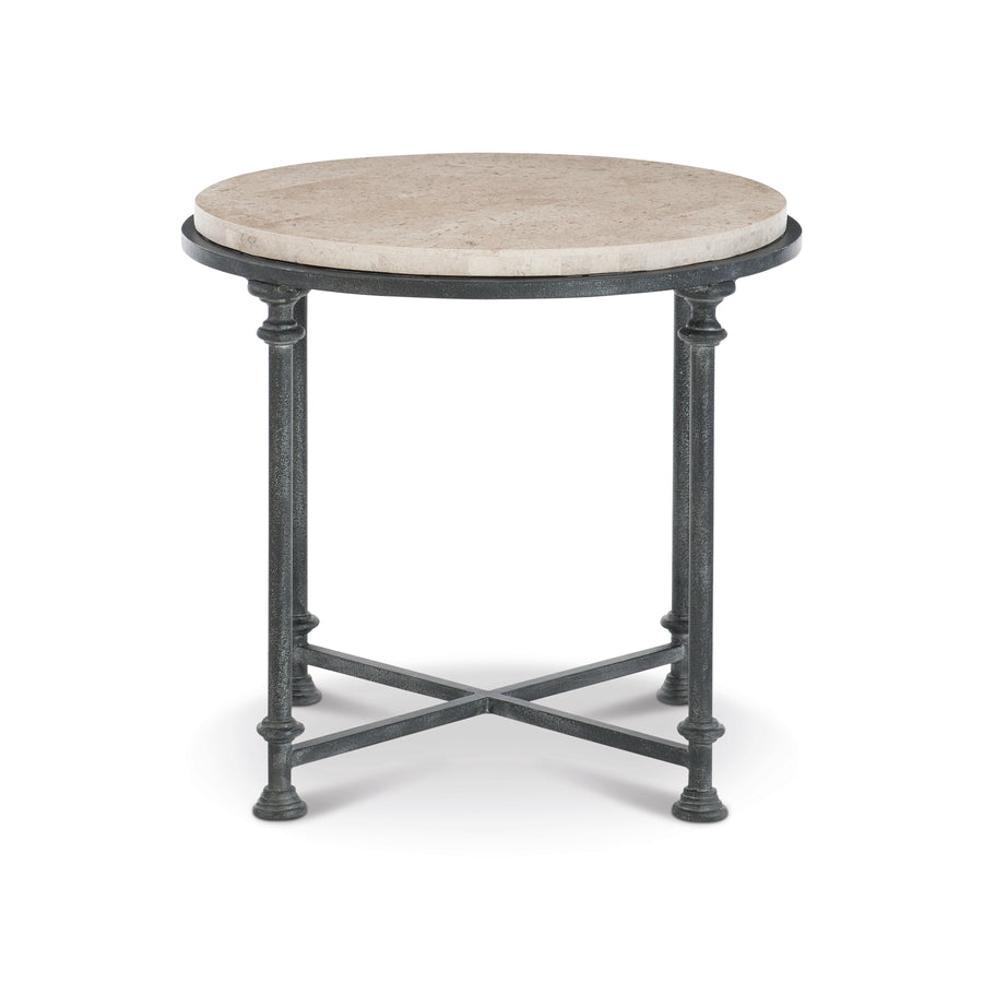 Galesbury Round Metal End Table