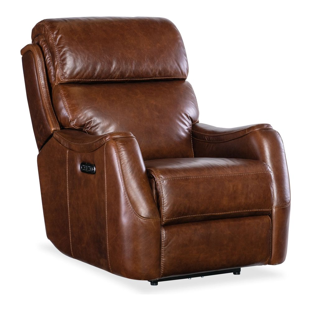 Lounge Chairs: Recliners Grayson Zero Gravity Power Recliner with Power Headrest - Brown