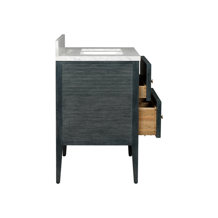 Santos 28" Vintage Navy Vanity with Rectangular Undermount Sink