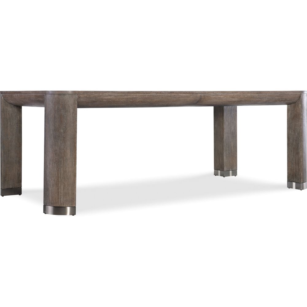 Dining Tables Modern Mood Leg Dining Table with 1-24in Leaf - Dark Wood