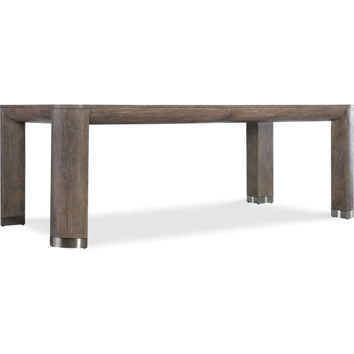 Dining Tables Modern Mood Leg Dining Table with 1-24in Leaf - Dark Wood
