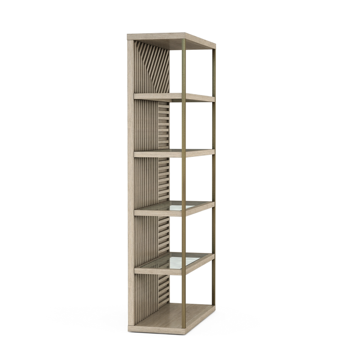 North Side Etagere Bookcase - Brown