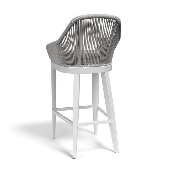 Outdoor Bar Stools Miami Barstool in Echo Ash w/ Self Welt
