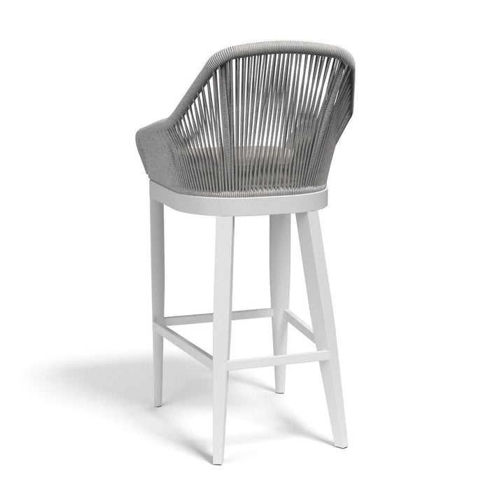 Outdoor Bar Stools Miami Barstool in Echo Ash w/ Self Welt