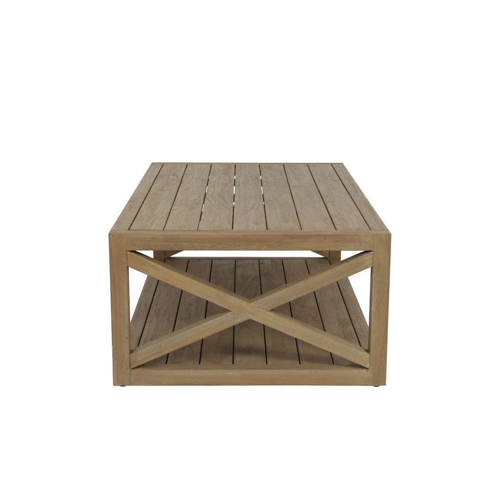 Outdoor Coffee Tables Coastal Teak X Outdoor Coffee Table