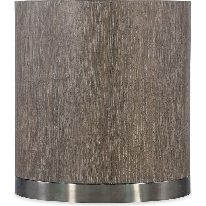Side Tables Modern Mood Round End Table - Dark Wood