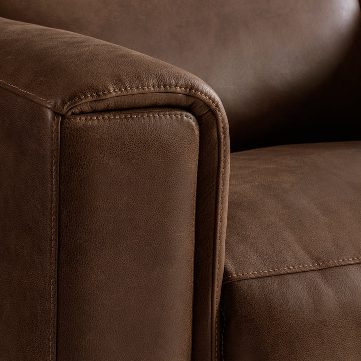 Billings Leather Power Motion Sofa Recliner