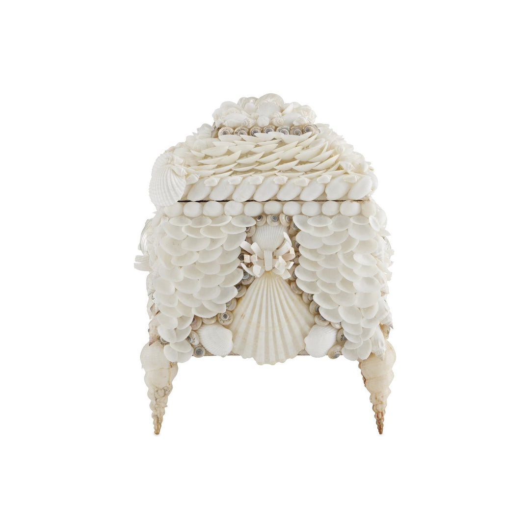 Boardwalk White Shell Jewelry Box