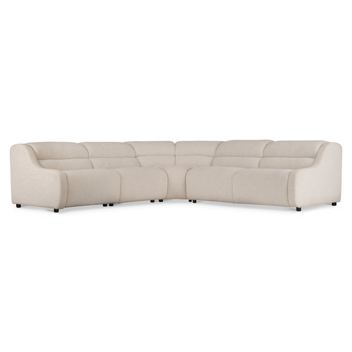 Gio Fabric 5 Piece Power Motion Sectional Recliner