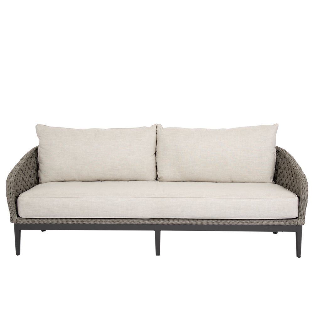 Outdoor Sofas and Sectionals Marbella Sofa in Echo Ash w/ Self Welt