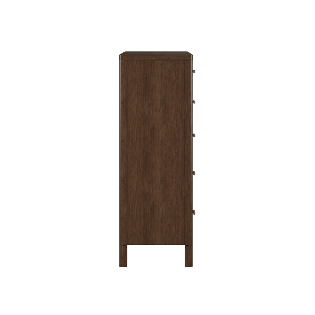 Verge 5 Drawer Chest — Handcrafted Walnut