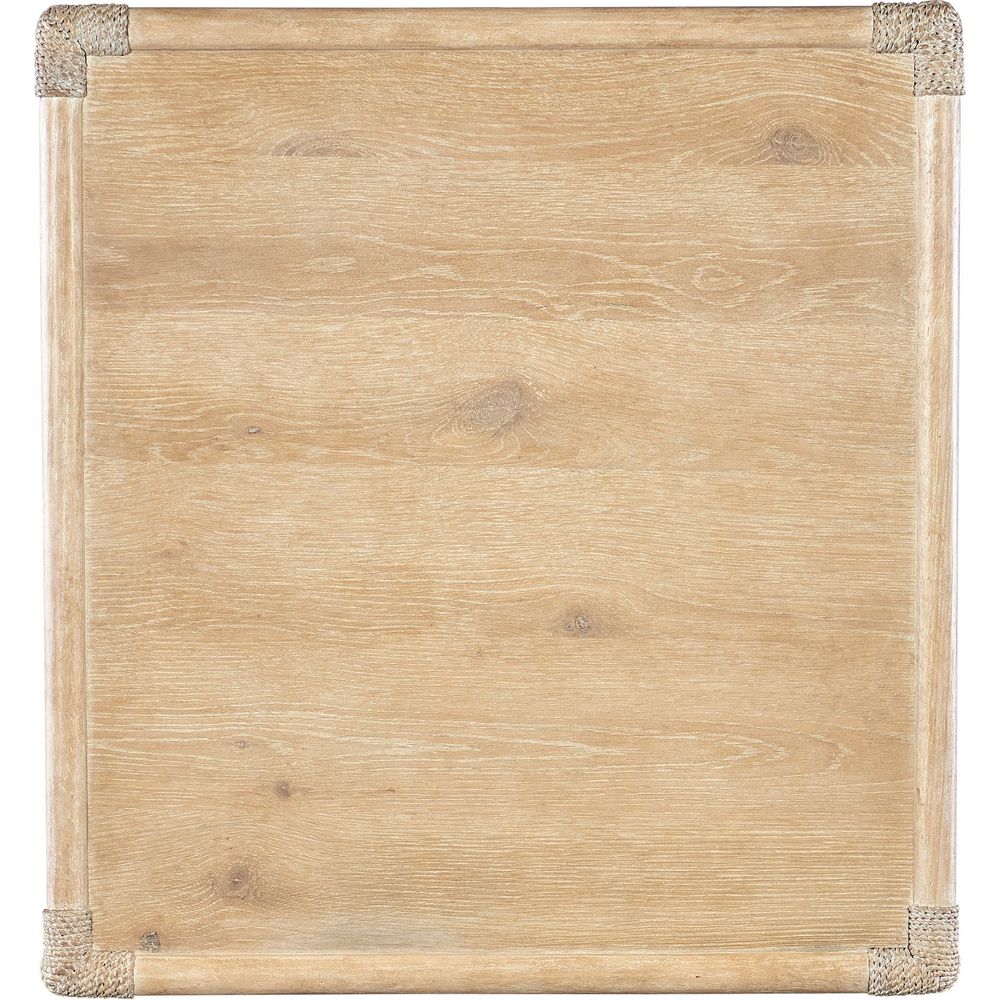 Retreat Pole Rattan End Table - Light Wood