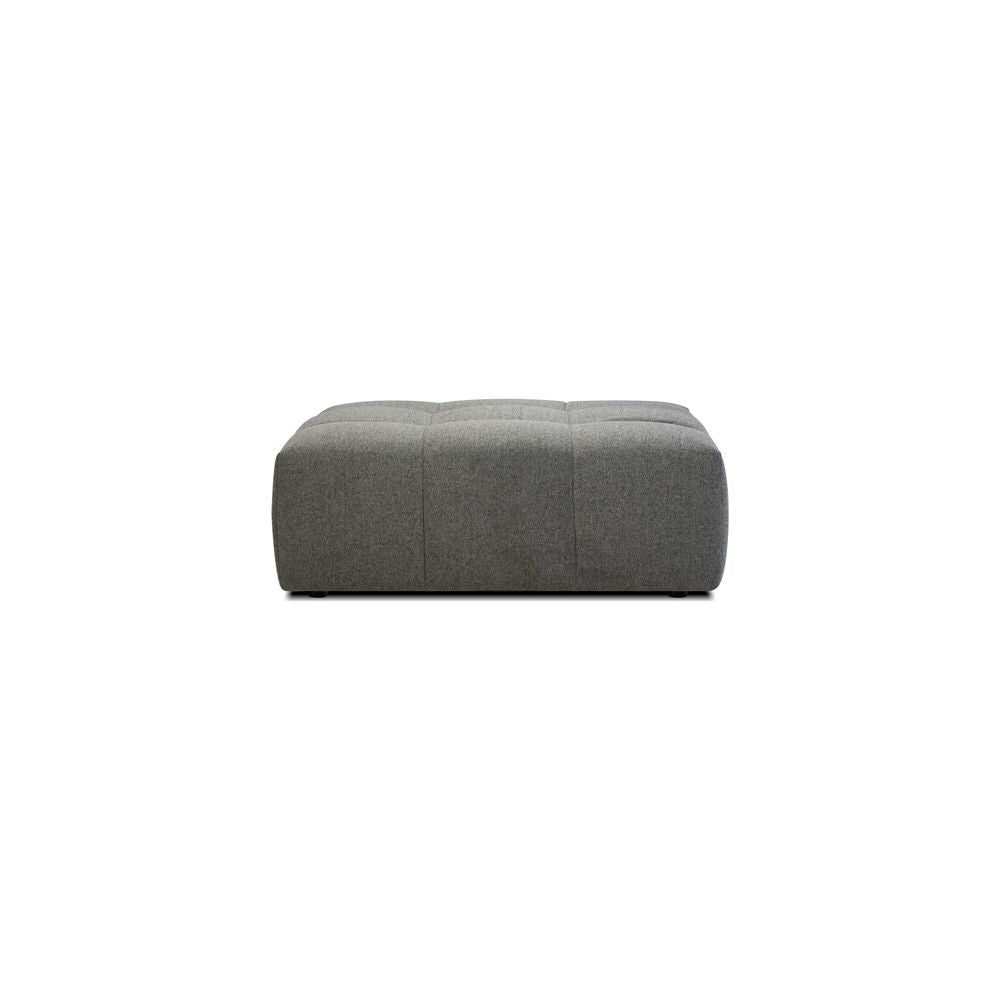 Stools & Ottomans Mallow Ottoman Smoke Grey Chenille Fabric