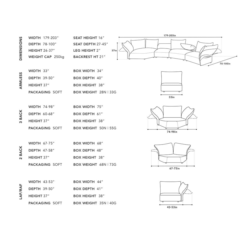 Tavora 4-Piece Sectional - Warm Taupe