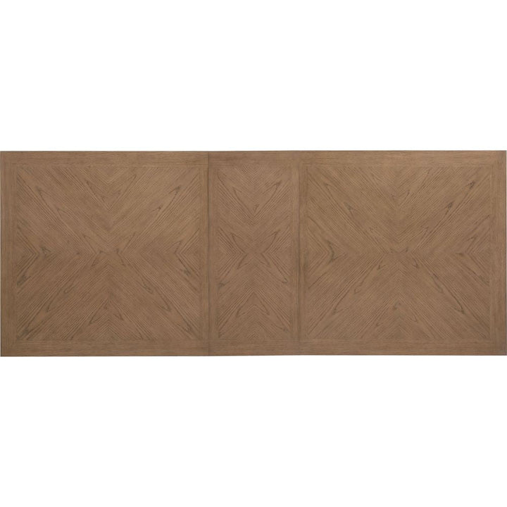 Sonnet Rectangle Dining Table with One 18-inch Leaf - Medium Wood