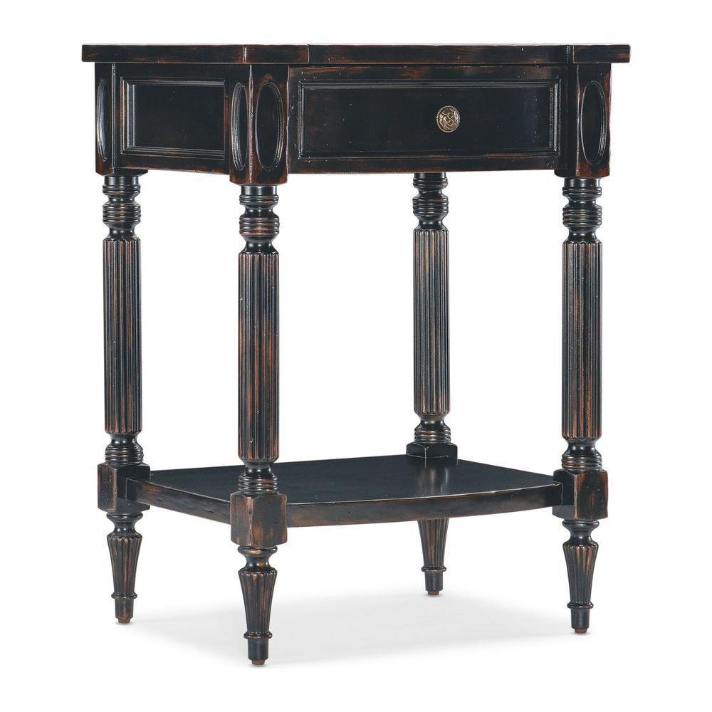 Nightstands Theodore One-Drawer Telephone Table - Blacks