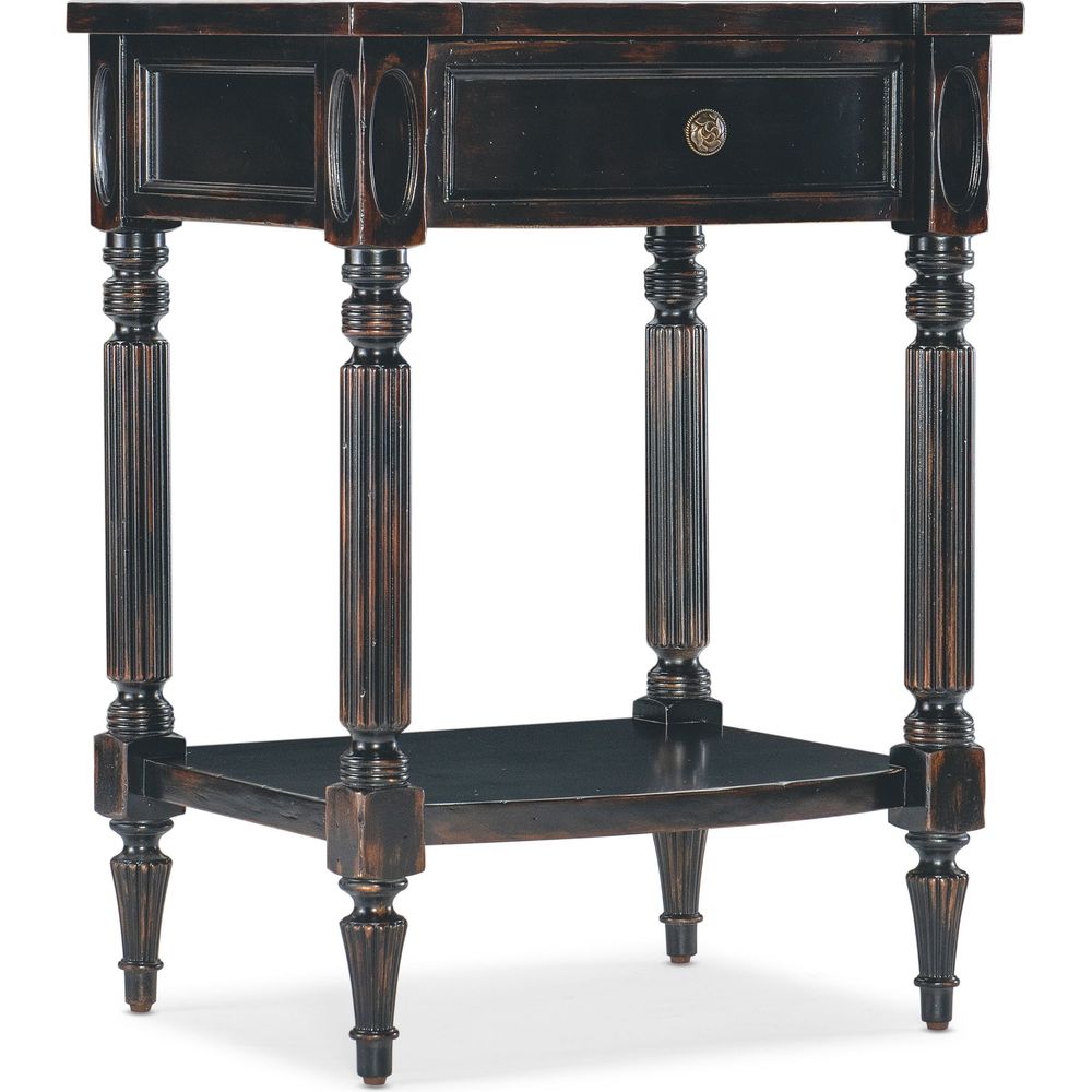 Nightstands Charleston One-Drawer Telephone Table - Blacks