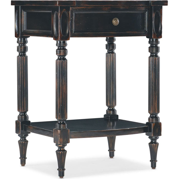 Nightstands Charleston One-Drawer Telephone Table - Blacks