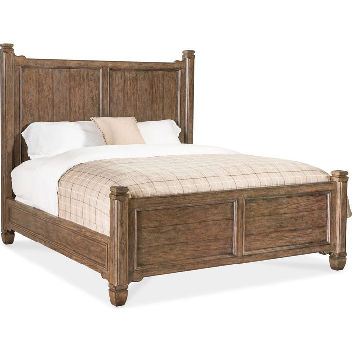 Beds Americana King Panel Bed - Medium Wood