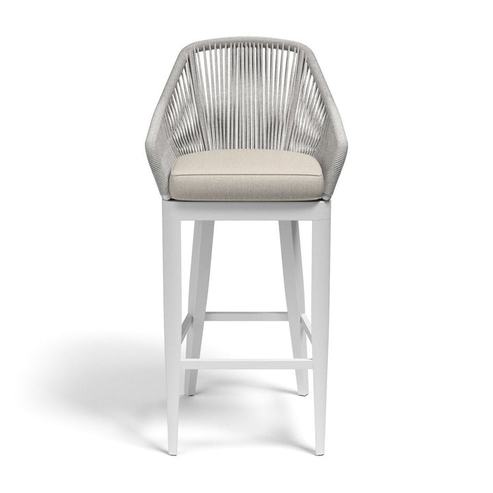Outdoor Bar Stools Miami Barstool in Echo Ash w/ Self Welt