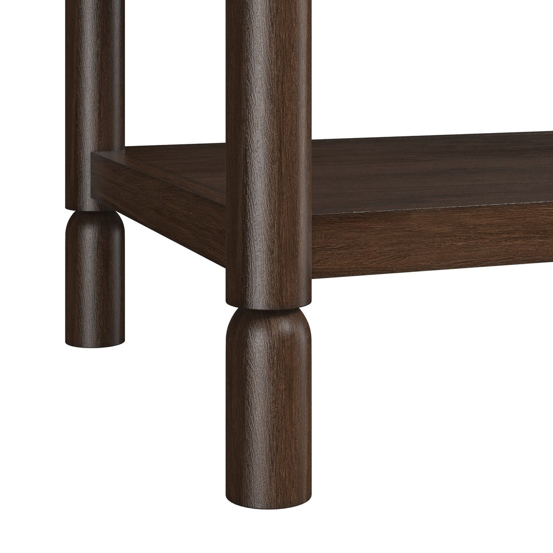 Verge Open Nightstand — Handcrafted Walnut