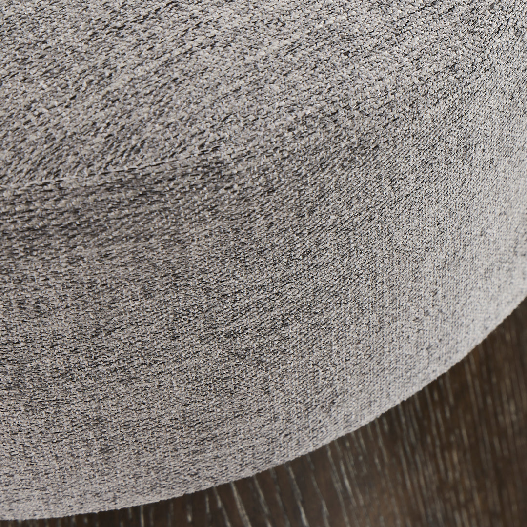 Linea Cerused Charcoal Round Bench