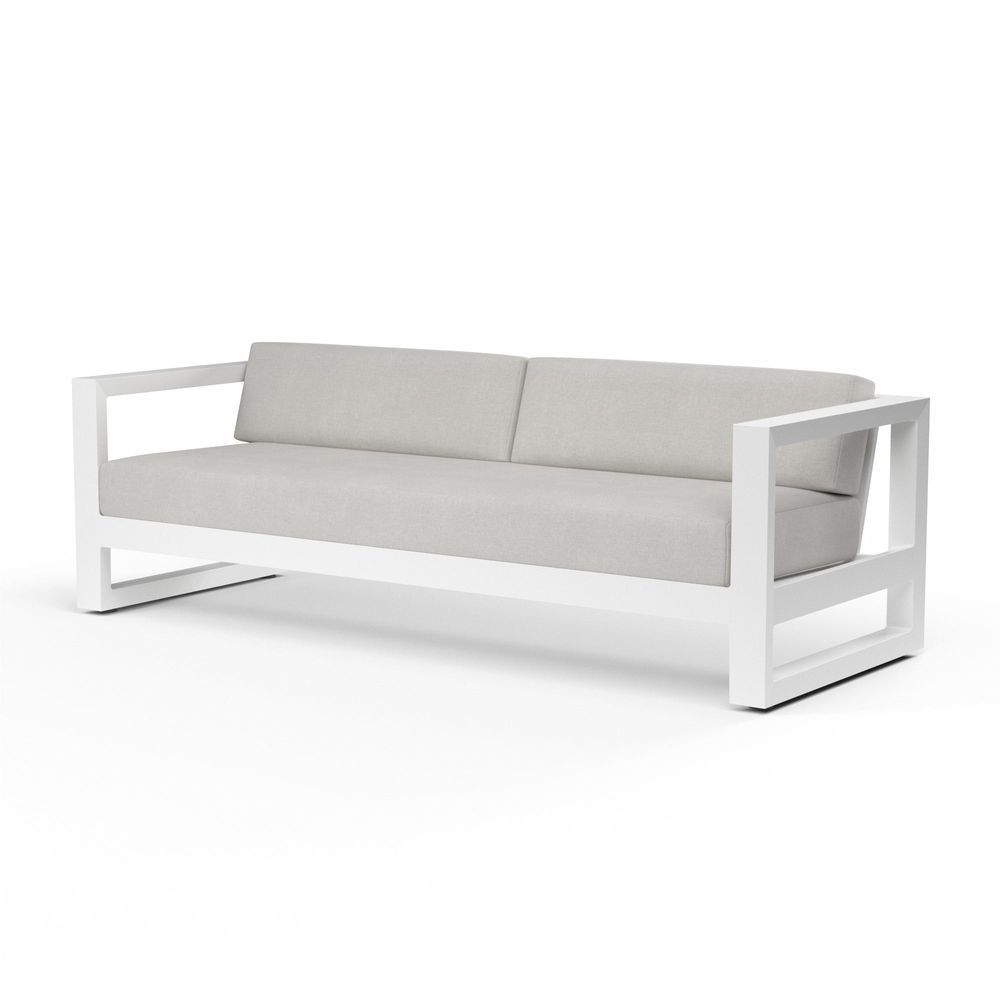Outdoor Sofas and Sectionals Newport Sofa in Cast Silver, No Welt