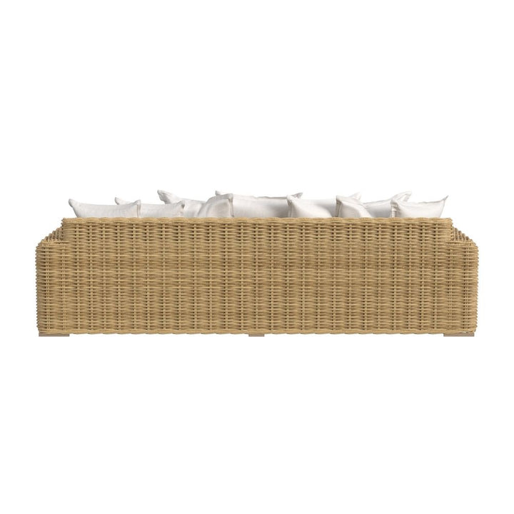 Outdoor Sofas and Sectionals Playa Sofa in Soothe Pearl w/ Flange Welt
