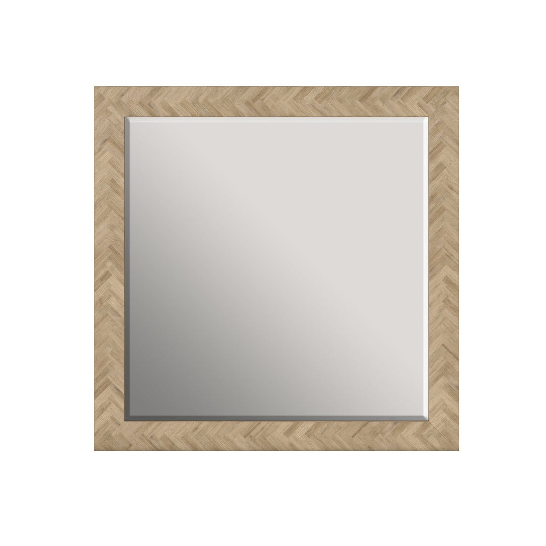 Garrison Square Mirror - Brown