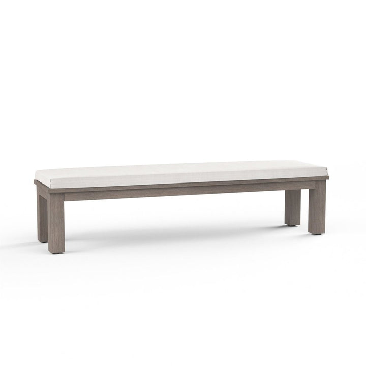 Outdoor Benches Laguna Dining Bench in Canvas Flax, No Welt