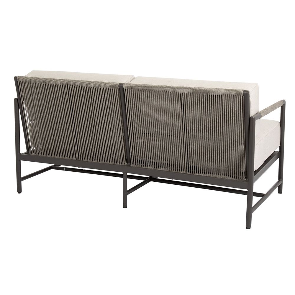 Outdoor Sofas and Sectionals Pietra Loveseat in Echo Ash, No Welt