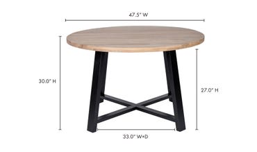 Mila Round Dining Table-Moes-MOE-YC-1002-24-Dining Tables-7-France and Son