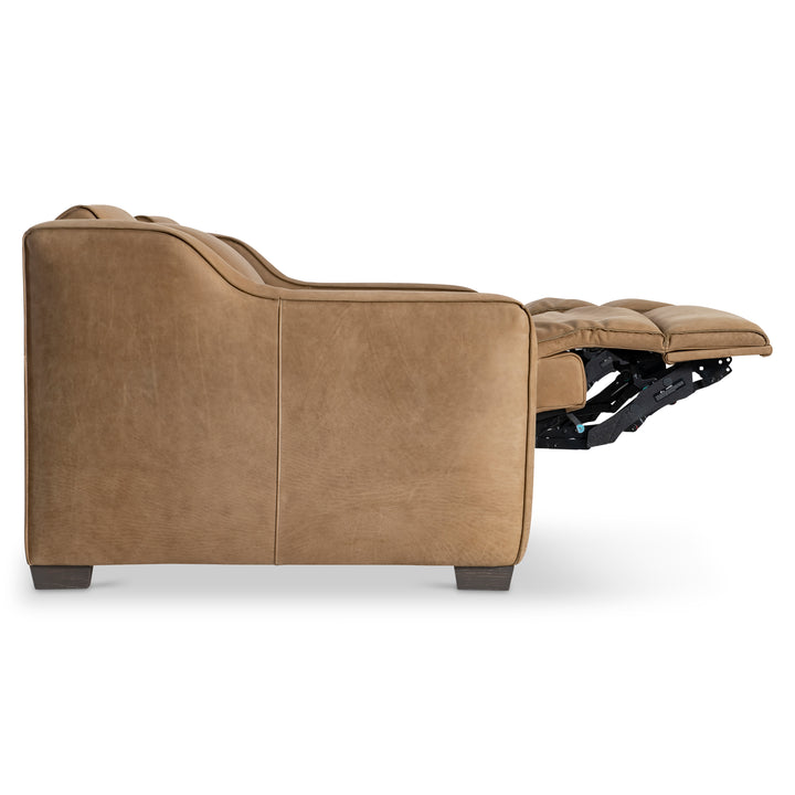 Flynn Leather Power Motion Sofa Recliner