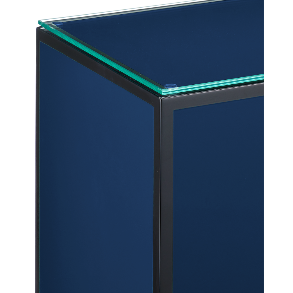 Side Tables Navy Lacquer Side Table