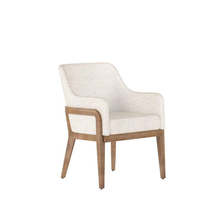 Portico Upholstered Arm Chair - Brown, White