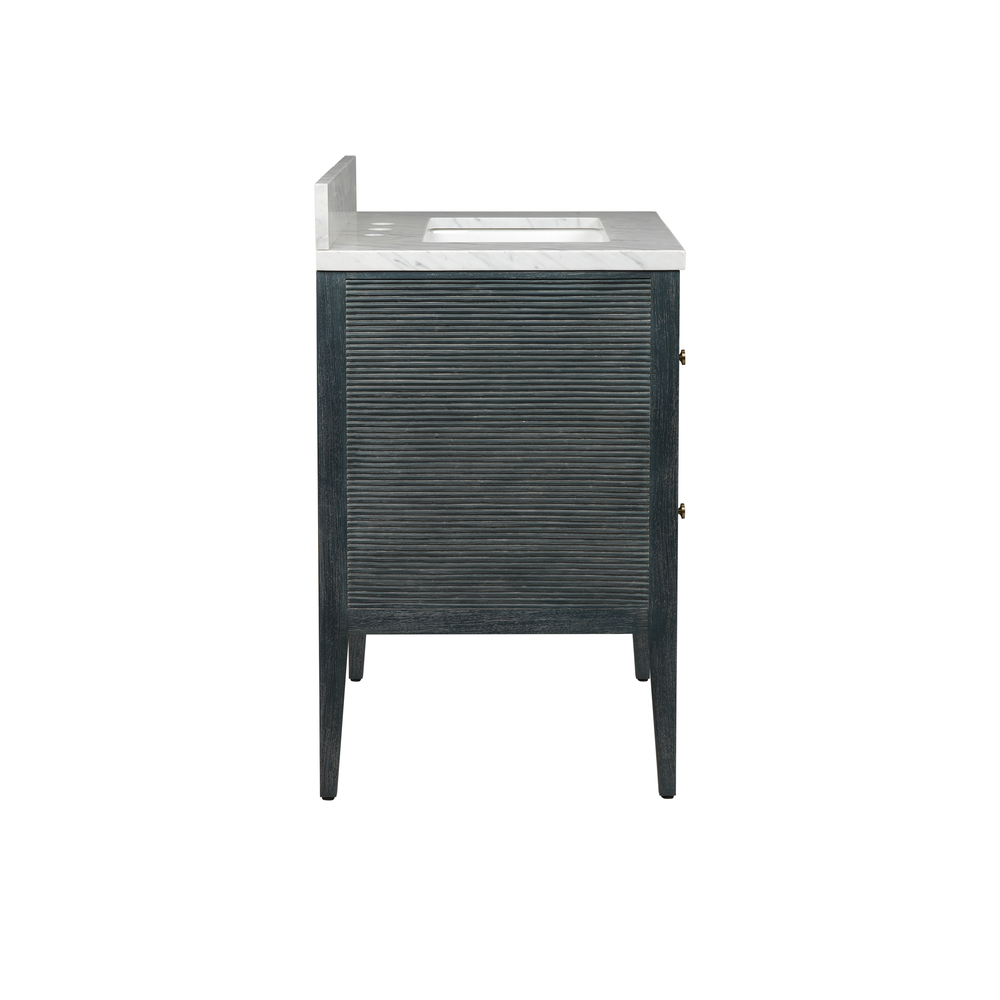 Santos 28" Vintage Navy Vanity with Rectangular Undermount Sink