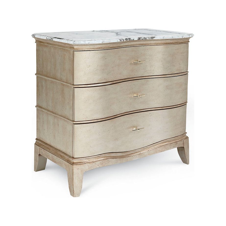 Starlite Bachelor Chest - Silver, White