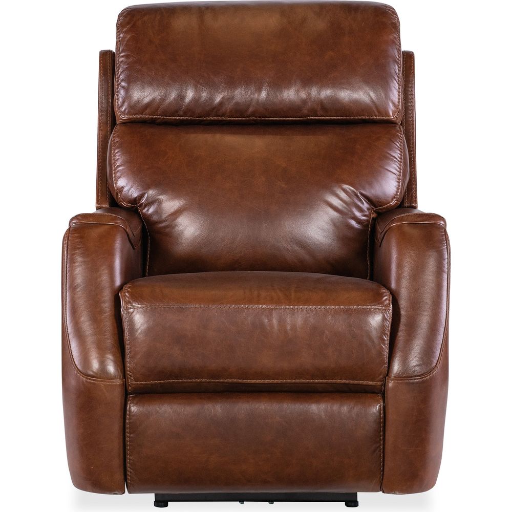 Lounge Chairs: Recliners Harlan Zero Gravity Power Recliner with Power Headrest - Brown