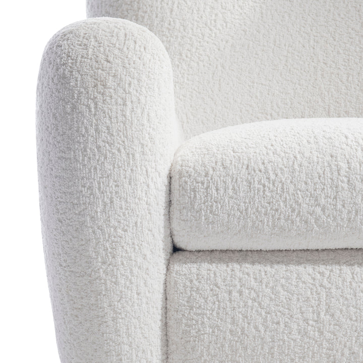 Silvi Fabric Swivel Chair, White