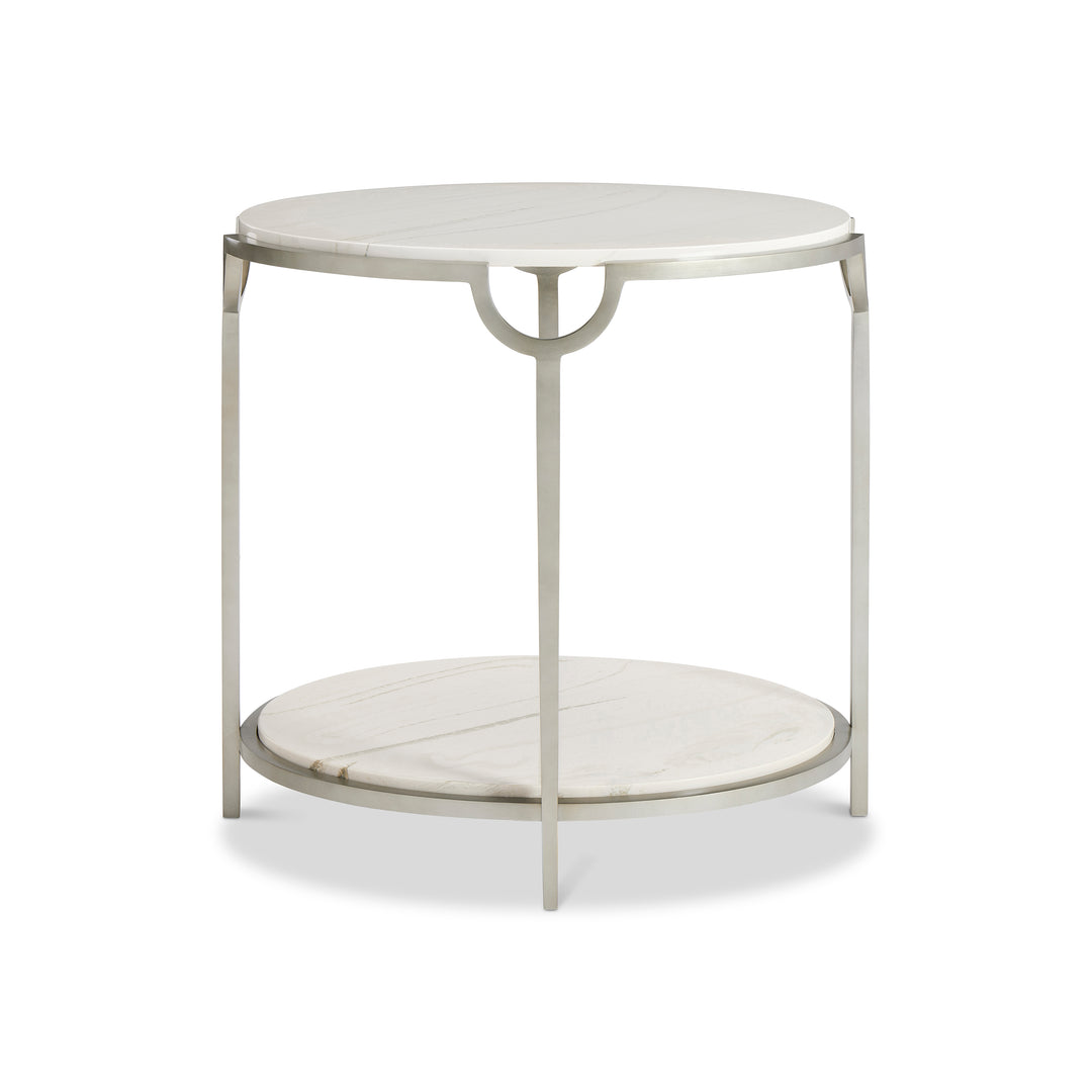 Morello Oval Metal End Table