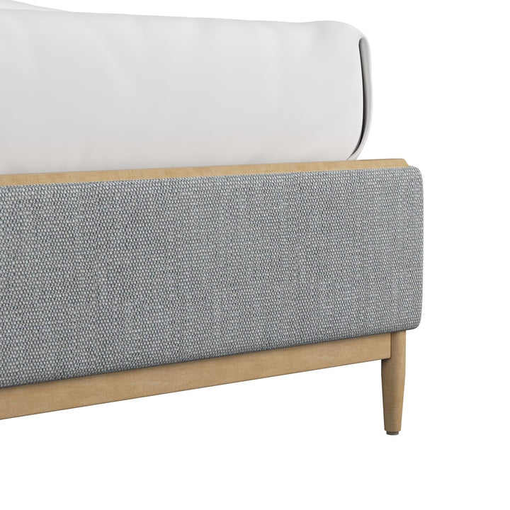 Loft Queen Upholstered Bed — Natural Maple