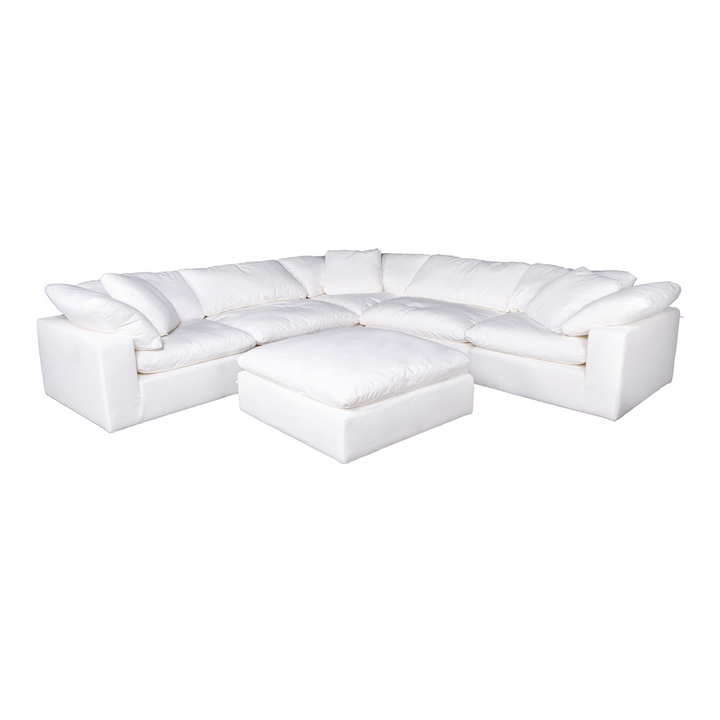 Clay Modular Sectional Set-Moes-MOE-YJ-1003-05-SectionalsWhite-Classic L + Ottoman-37-France and Son