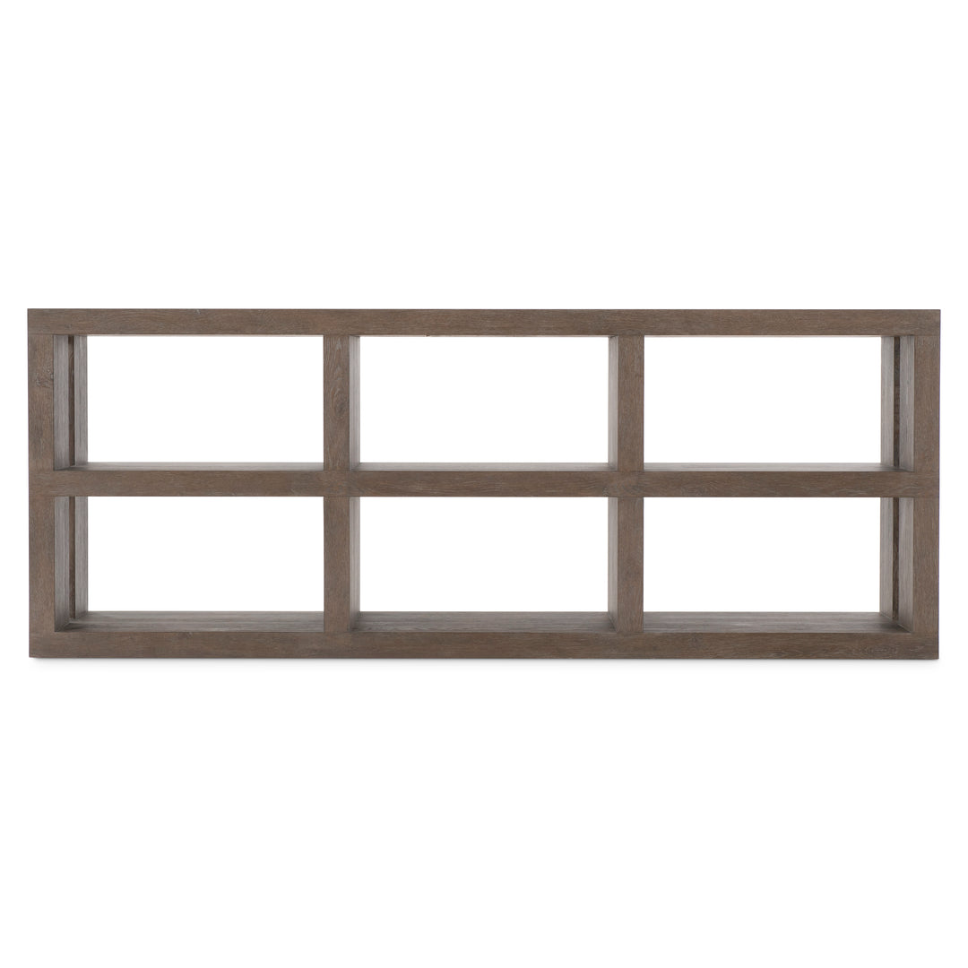 Outline Console Table with Shelves